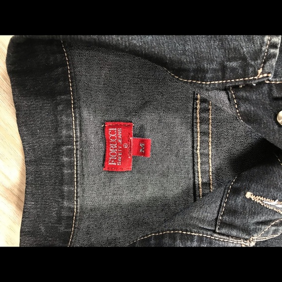 Fiorucci Jackets & Coats Vintage 9s Fiorucci Safety Jeans Dark